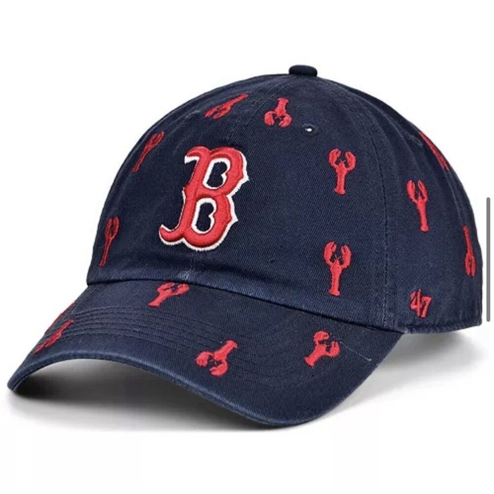 '47 BrandBoston Red Sox Women's Confetti Adjustable Cap Lobster AOP